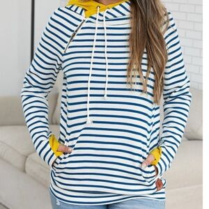 Ampersand asymmetrical hoodie